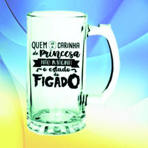 Caneca Chopp Cristal Vidro cristal 460ml Consultar Cores disponíveis Sublimação  Imagens Ilustrativa