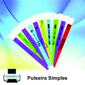 pulseira simples Nylon  Consultar cor disponível Impressão laser  Imagem Ilustrativa